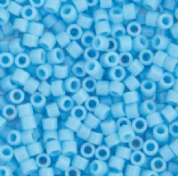 DB-0725 5.2 Grams of 11/0 Opaque Light Blue Miyuki Delica Beads