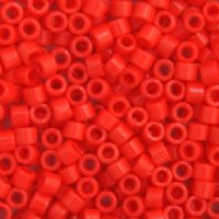 DB-0727 5.2 Grams of 11/0 Opaque Red Vermillion Miyuki Delica Beads