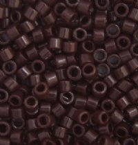 DB-0734 5.2 Grams of 11/0 Opaque Chocolate Brown Delica Beads