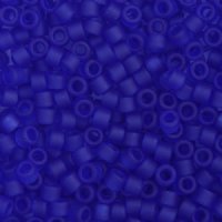 DB-0748 5.2 Grams of 11/0 Matte Transparent Cobalt Blue Miyuki Delica Beads