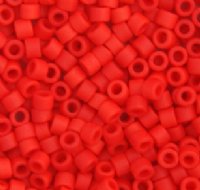 DB-0757 5.2 Grams of 11/0 Matte Opaque Red Vermillion Delica Beads