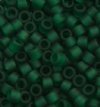 DB-0767 5.2 Grams of 11/0 Matte Transparent Dark Emerald Miyuki Delica Beads