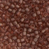 DB-0772 5.2 Grams of 11/0 Matte Transparent Cinnamon Delica Beads