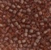 DB-0772 5.2 Grams of 11/0 Matte Transparent Cinnamon Delica Beads