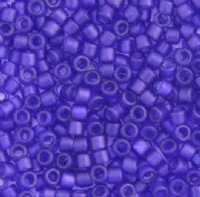 DB-0785 5.2 Grams of 11/0 Matte Transparent Dyed Cobalt Miyuki Delica Beads