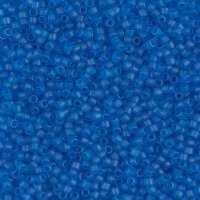 DB-0787 5.2 Grams of 11/0 Matte Transparent Dyed Capri Blue Miyuki Delica Beads