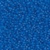 DB-0787 5.2 Grams of 11/0 Matte Transparent Dyed Capri Blue Miyuki Delica Beads