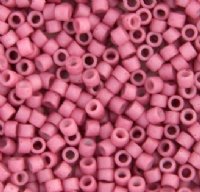 DB-0800 5.2 Grams of 11/0 Opaque Matte Dyed Antique Rose Delica Beads