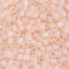DB-0868 5.2 Grams of 11/0 Transparent Matte Pink Mist AB Delica Beads
