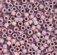 DB-0875 5.2 Grams of 11/0 Opaque Matte Mauve AB Delica Seed Beads