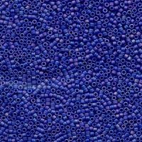 DB-0880 5.2 Grams of 11/0 Opaque Matte Royal Blue AB Delica Beads