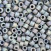 DB-0882 5.2 Grams of 11/0 Opaque Matte Light Grey AB Delica Beads