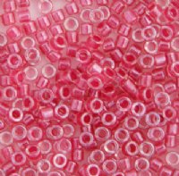 DB-0914 5.2 Grams of 11/0 Sparkling Rose Lined Crystal Delica Beads