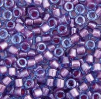 DB-0922 5.2 Grams of 11/0 Sparkling Rose Lined Aqua Delica Beads