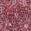 DB-0924 5.2 Grams of 11/0 Sparkling Cranberry Red Lined Crystal Delica Beads