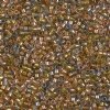 DB-0981 5.2 Grams of 11/0 Sparkling Aqua Lined Golden Beige Delica Beads