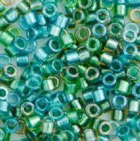 DB-0984 5.2 Grams of 11/0 Sparkling Aqua Lined Teal Delica Beads