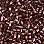 DB10-1204 5.2 Grams of 10/0 Mauve Silver Lined Delica Beads