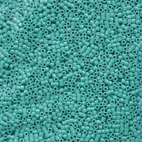 DB10-0729 5.2 Grams of 10/0 Opaque Turquoise Green Delica Beads