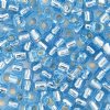 DB10-0044 5.2 Grams of 10/0 Aqua Silver Lined Delica Beads