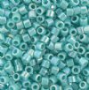 DB10-0166 5.2 Grams of 10/0 Opaque Turquoise AB Delica Beads