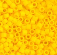 DB-1132 5.2 Grams of 11/0 Opaque Canary Yellow Delica Beads