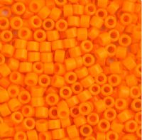 DB-1133 5.2 Grams of 11/0 Opaque Mandarin Orange Delica Beads