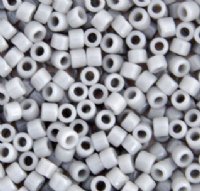 DB-1139 5.2 Grams of 11/0 Opaque Ghost Grey Delica Beads