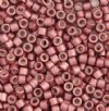 DB-1157 5.2 Grams of 11/0 Semi Matte Dyed Galvanized Pink Berry Delica Beads