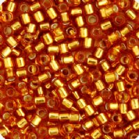 DB-1201 5.2 Grams of 11/0 Silverlined Marigold Delica Beads