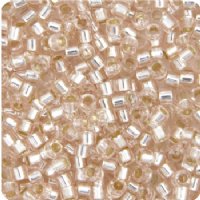 DB-1203 5.2 Grams of 11/0 Silverlined Pink Mist Delica Beads