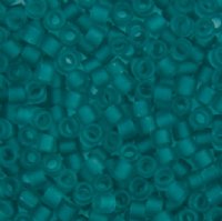 DB-1268 5.2 Grams of 11/0 Transparent Matte Caribbean Teal Delica Beads
