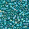 DB-1283 5.2 Grams of 11/0  Matte Transparent Caribbean Teal AB Delica Beads