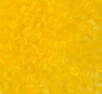 DB-1301 5.2 Grams of 11/0 Transparent Dyed Yellow Delica Beads