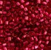 DB-1312 5.2 Grams of 11/0 Transparent Dyed Red Wine Delica Beads