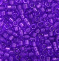 DB-1315 5.2 Grams of 11/0 Transparent Dyed Violet Delica Beads
