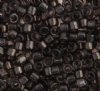 DB-1319 5.2 Grams of 11/0 Transparent Dyed Charcoal Grey Delica Beads