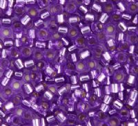 DB-1343 5.2 Grams of 11/0 Silverlined Dyed Lilac Delica Beads