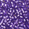 DB-1347 5.2 Grams of 11/0 Silverlined Dyed Purple Miyuki Delica Beads