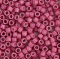 DB-1376 5.2 Grams of 11/0 Opaque Dyed Antique Rose Delica Beads