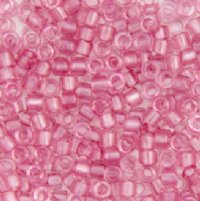 DB-1403 5.2 Grams of 11/0 Transparent Pale Rose Delica Beads