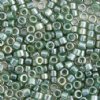 DB-1484 5.2 Grams of 11/0 Transparent Light Green Moss Lustre Delica Beads