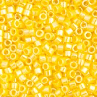 DB-1562 5.2 Grams of 11/0 Opaque Canary Yellow Luster Delica Beads