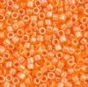 DB-1563 5.2 Grams of 11/0 Opaque Mandarin Orange Luster Delica Beads