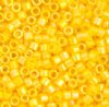 DB-1572 5.2 Grams of 11/0 Opaque Dark Canary Yellow AB Delica Beads