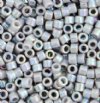DB-1579 5.2 Grams of 11/0 Opaque Grey Ghost AB Delica Beads 