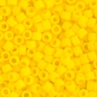 DB-1582 5.2 Grams of 11/0 Opaque Matte Canary Yellow Delica Beads