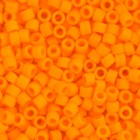 DB-1583 5.2 Grams of 11/0 Matte Opaque Mandarin Orange Delica Beads