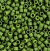 DB-1585 5.2 Grams of 11/0 Matte Opaque Avocado Green Delica Beads
