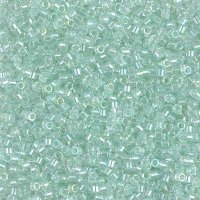 DB-1675 5.2 Grams of 11/0 Pearl Lined Transparent Green Mist Delica Beads